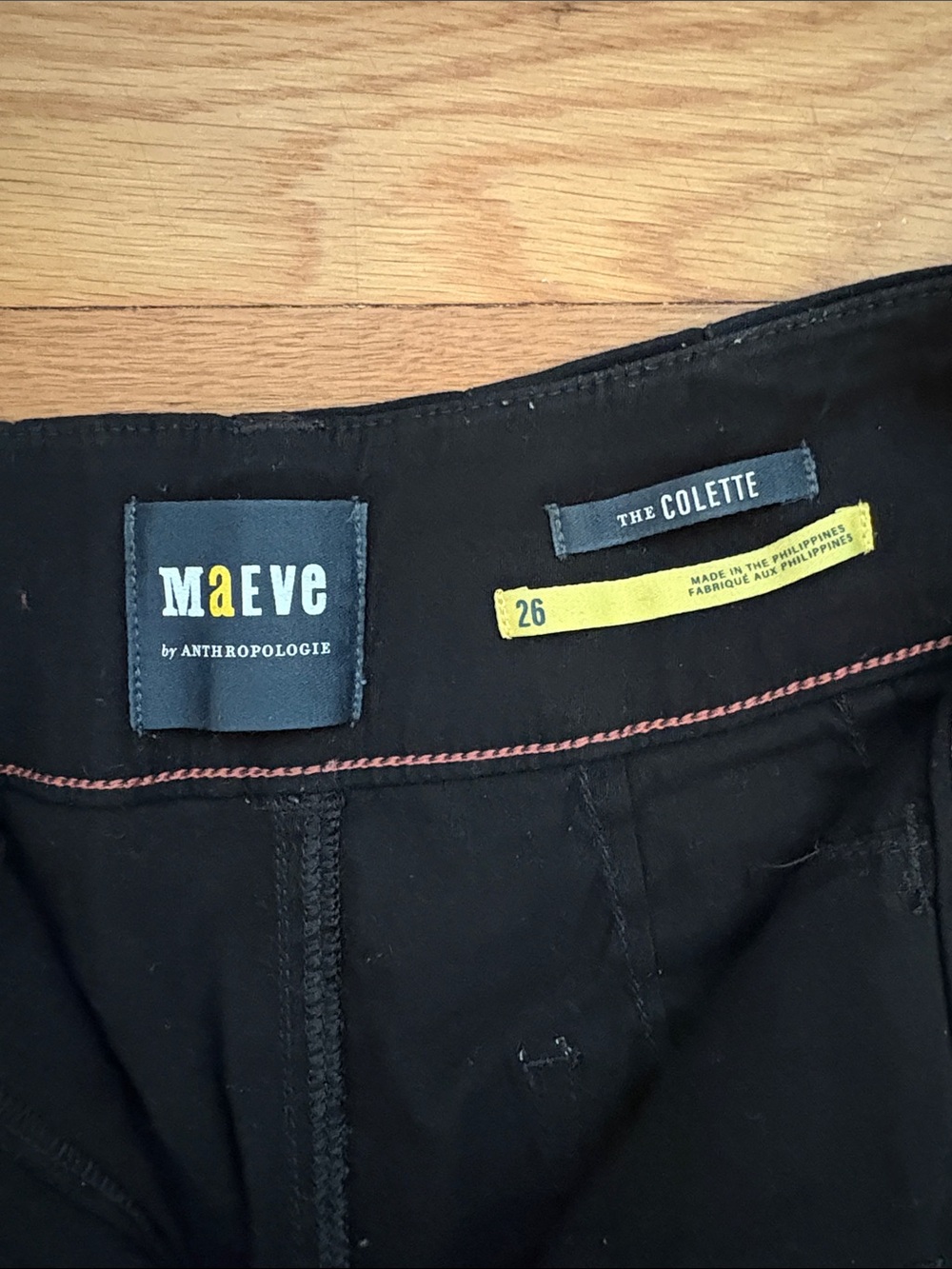 Maeve by Anthropologie - The Colette, Black Wide-Leg Trousers - Picture 2 of 7